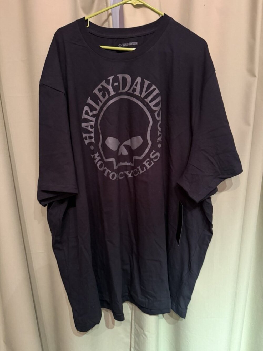 Harley-Davidson Skull Big Front Graphic 5XL Black T-Shirt